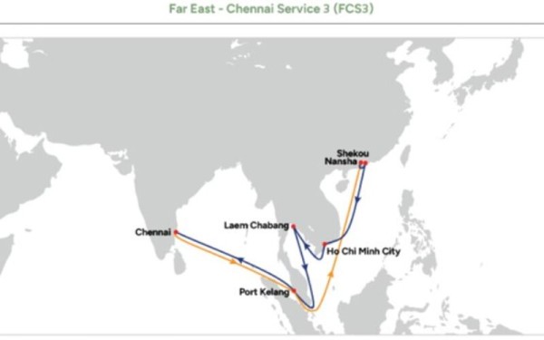 OOCL launches new Far East to Chennai route service 